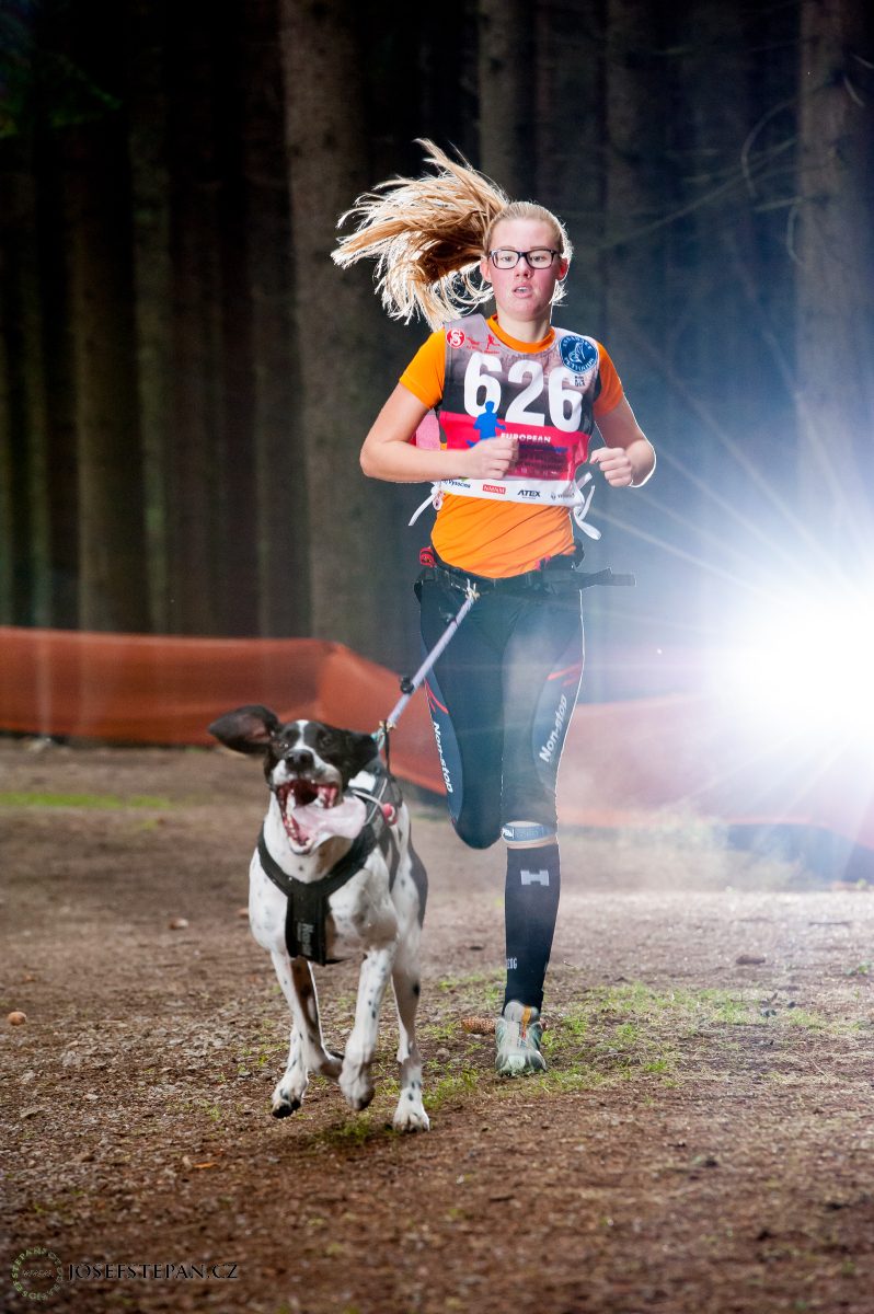 1x Goud en 2x Brons tijdens het Europees kampioenschap Canicross/Bikejoring