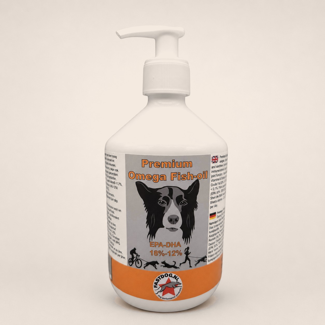 Fastdog: Premium Omega Fish-oil 500ml