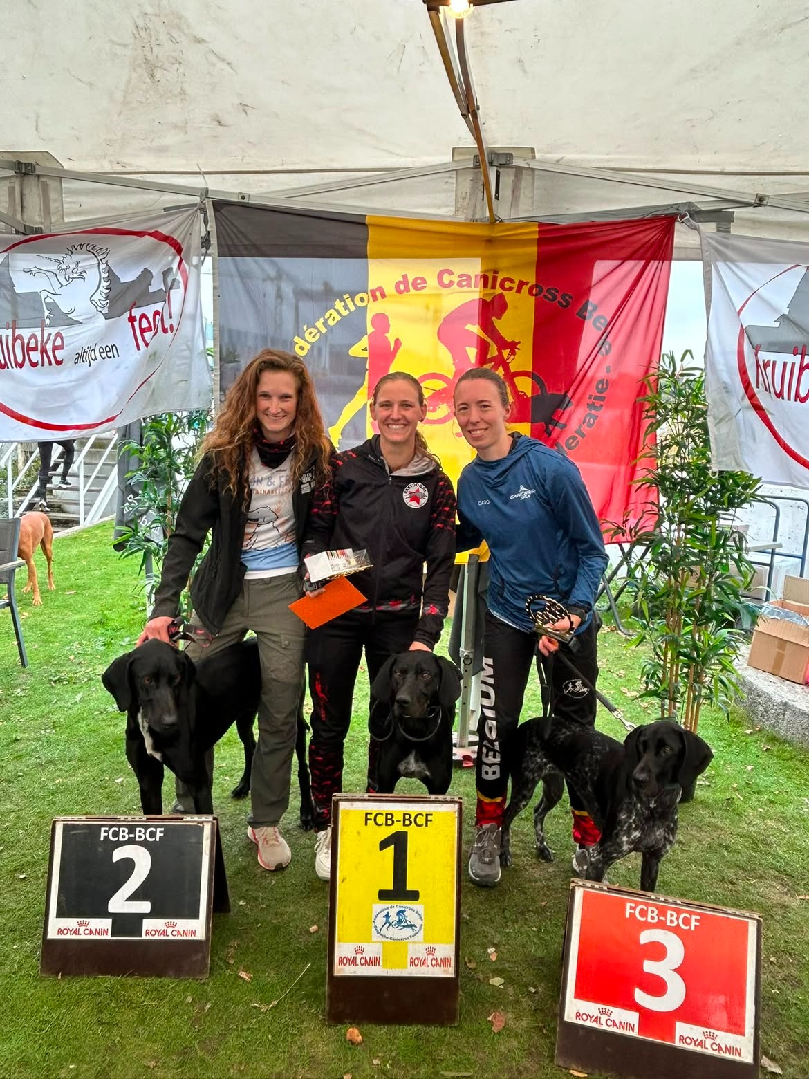 Ineke op het podium